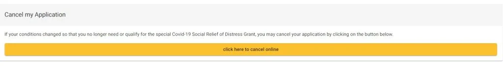 Cancel SASSA R350 Grant Application